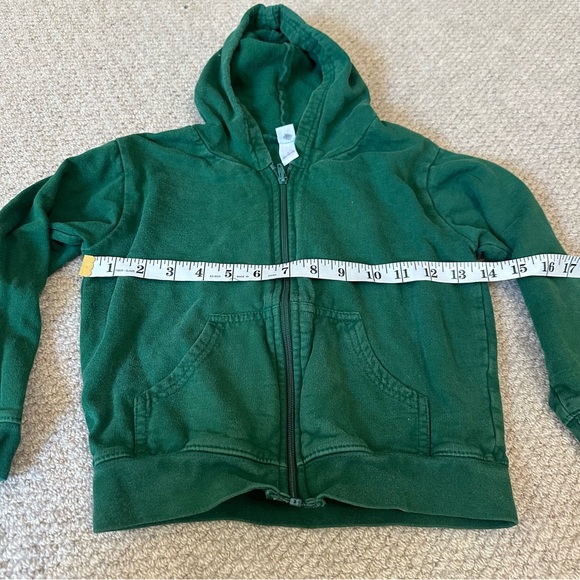 Green full zip hoodie that says later hater. Kids 100% cotton - Picture 3 of 5